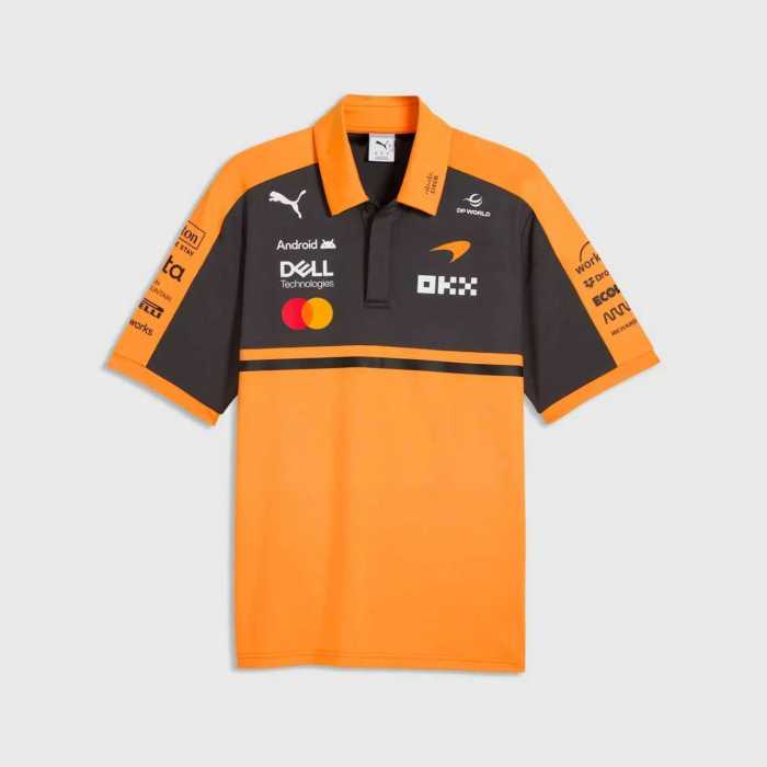 2026 McLaren Polo Shirt Orange NO Number
