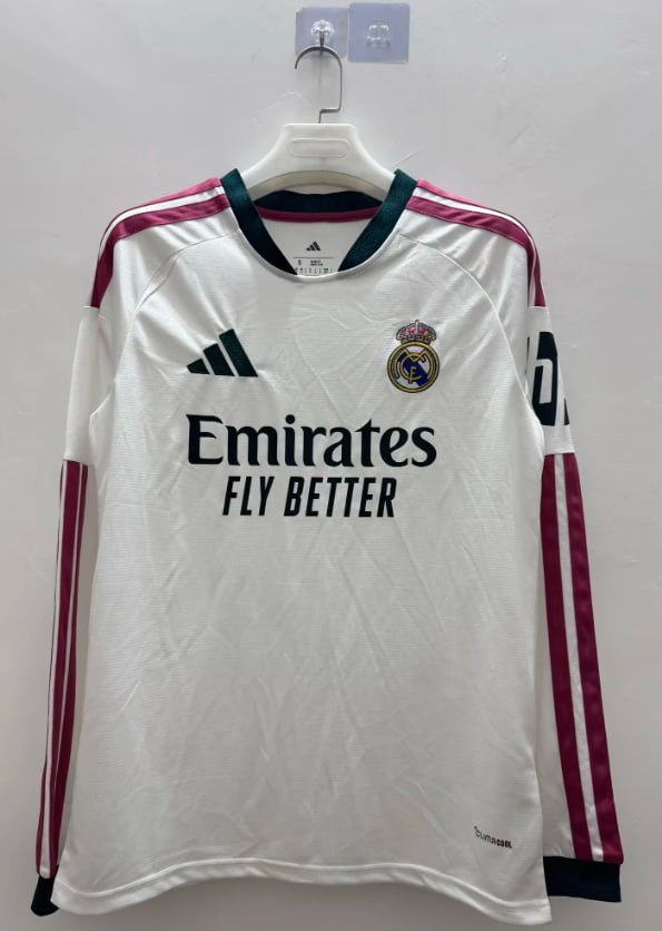 Real Madrid Home Men Long Sleeve Jersey 26/27