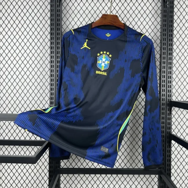 Brazil 2026 World Cup Away Man Long Sleeve Jersey