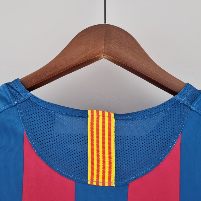 Barcelona Home Long Sleeve Retro Jersey 2005/06