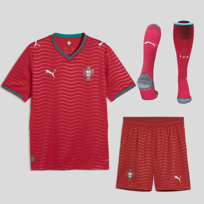 Portugal 2026 World Cup Home Kids Suit & Socks