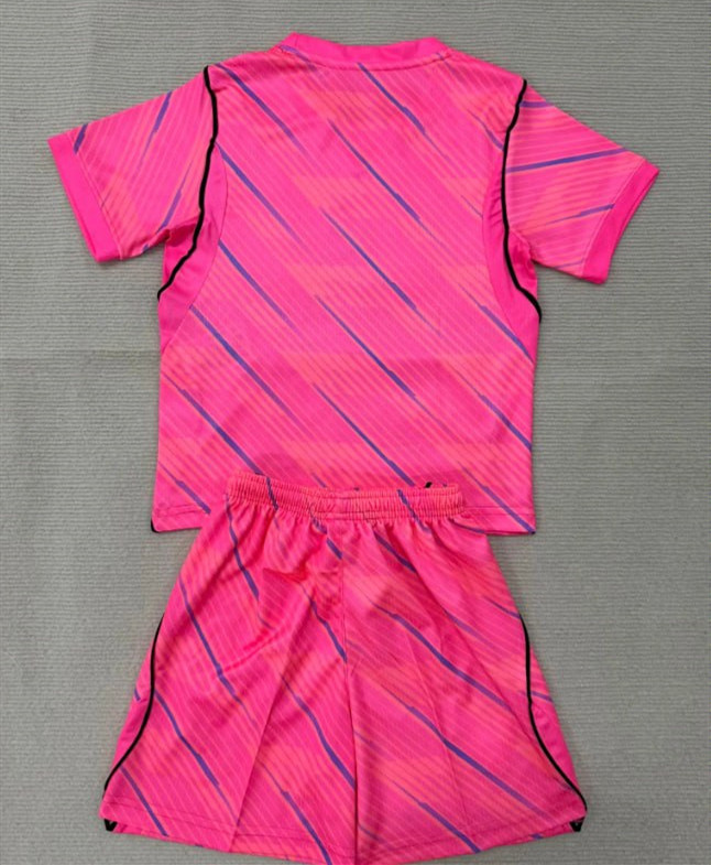 France 2026 World Cup Hollywood Pink Goalkeeper Kids Suit
