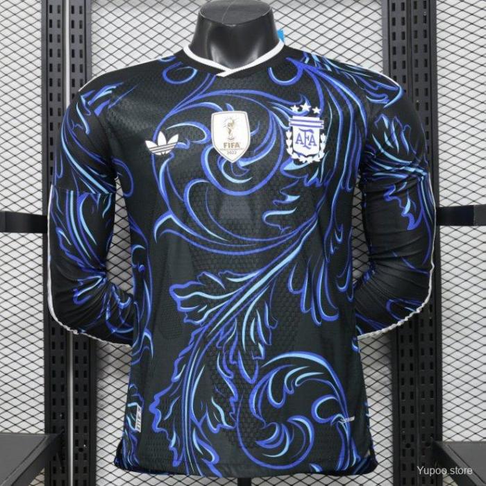 Argentina 2026 World Cup Away Player Long Sleeve Men Jersey
