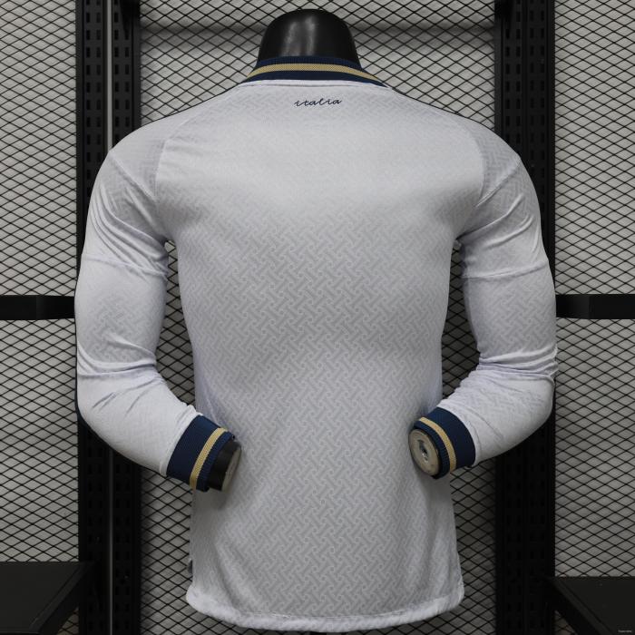 Italy 2026 World Cup Away Player Long Sleeve Men Jersey