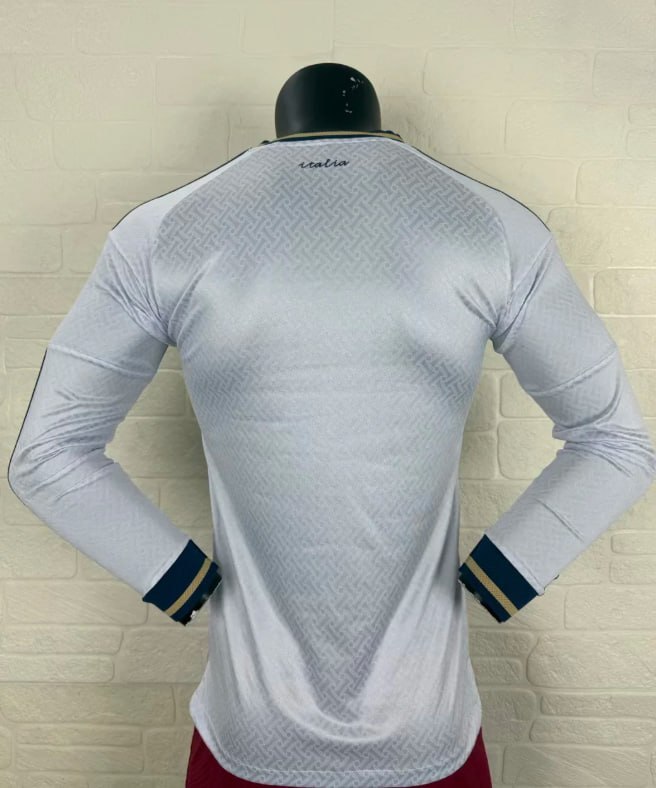 Italy 2026 World Cup Away Player Long Sleeve Men Jersey