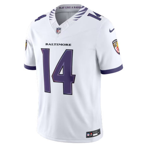 Baltimore Ravens Jersey White NO.14 HAMILTON
