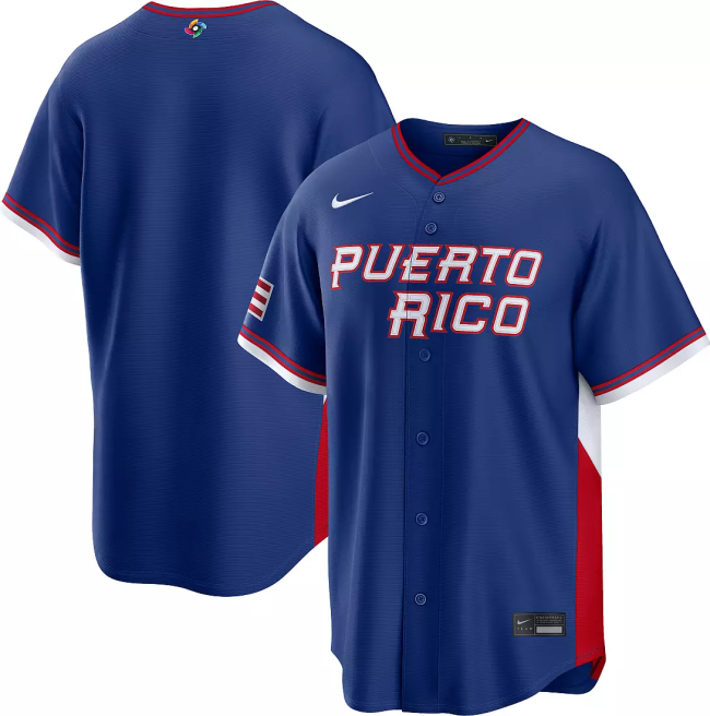 Puerto Rico Baseball Royal 2026 World Baseball Classic Road Stadium Jersey