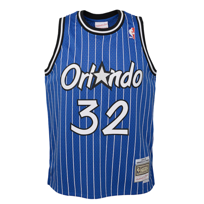 Orlando Magic Men Jersey Blue Stripes 90s NO.32 O‘NEAL