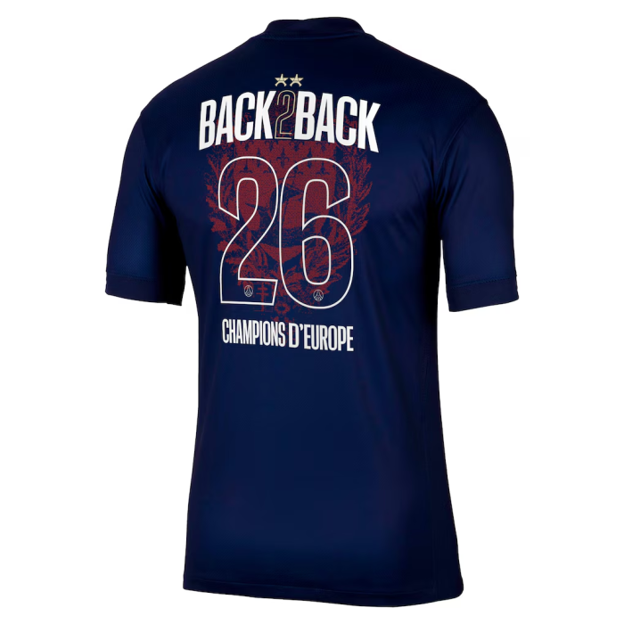 Paris Saint Germain Home Champions of Europe 2026 Men Jersey