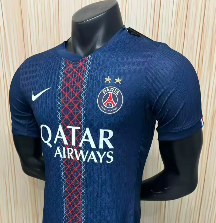 Paris Saint Germain Home Men Player Jersey 25/26（2 Stars）