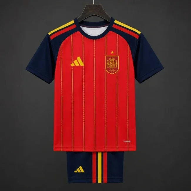 Spain 2026 World Cup Home Kids Suit