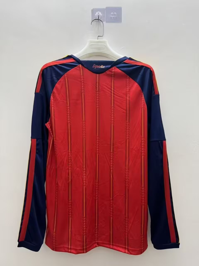 Spain 2026 World Cup Home Man Long Sleeve Jersey (2 stars)