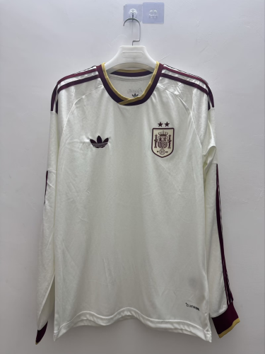 Spain 2026 World Cup Away Long Sleeve Man Jersey(2 stars)