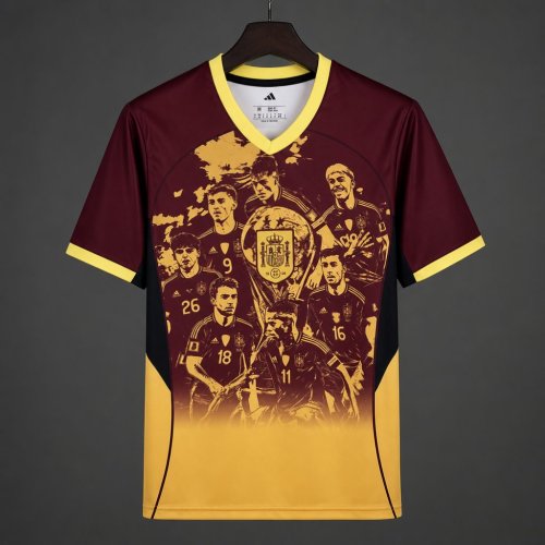 Spain 2026 World Cup Champion Wine Specia Man Jersey