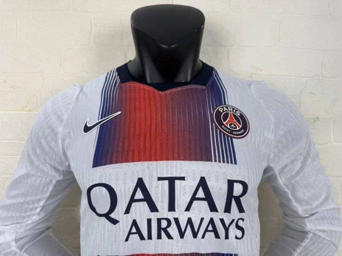 Paris Saint Germain Away Men Long Sleeve Player Jersey 26/27
