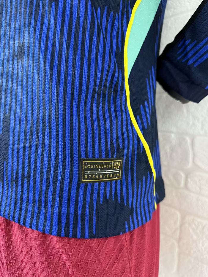 Brazil 2026 World Cup Away Player Long Sleeve Man Jersey
