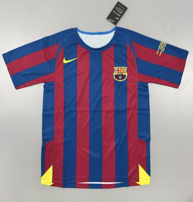 Barcelona Home Retro Jersey UCL Final 2006