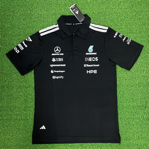 Mercedes-AMG 2026 Team Polo Black Shirt