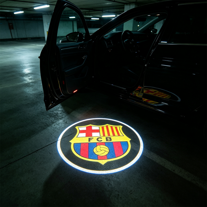 Football Club Universal LED HD Logo Wireless Car Door Welcome Lamp Light Projector Light
