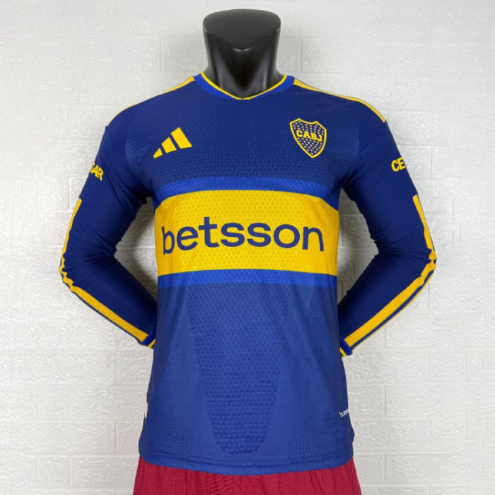 Boca Home Player Long Sleeve Men Jersey 26/27