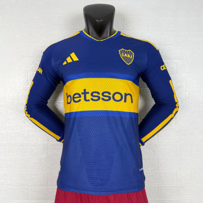 Boca Home Player Long Sleeve Men Jersey 26/27