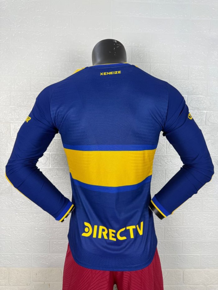 Boca Home Player Long Sleeve Men Jersey 26/27