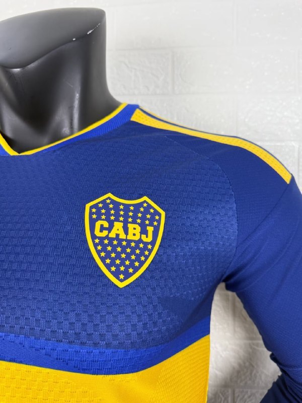 Boca Home Player Long Sleeve Men Jersey 26/27