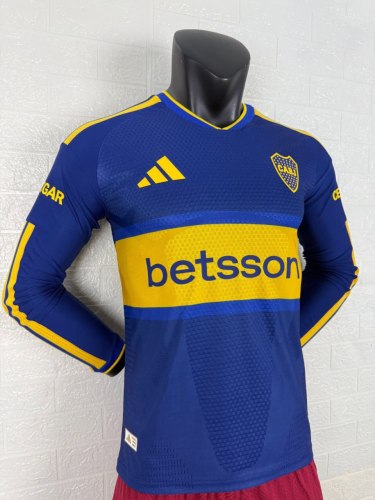Boca Home Player Long Sleeve Men Jersey 26/27