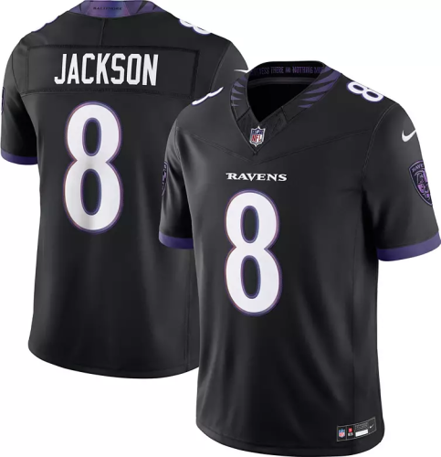 Baltimore Ravens Jersey Black NO.8 JACKSON