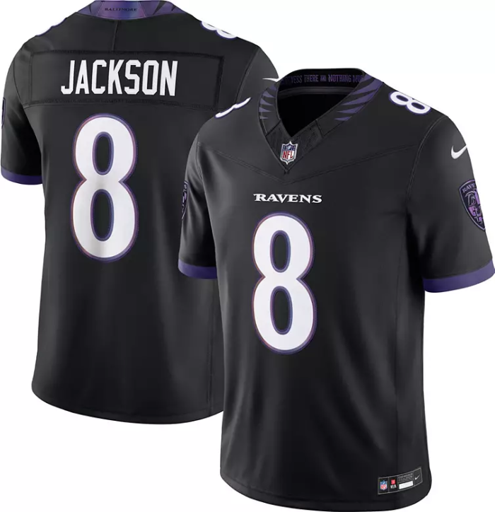 Baltimore Ravens Jersey Black NO.8 JACKSON