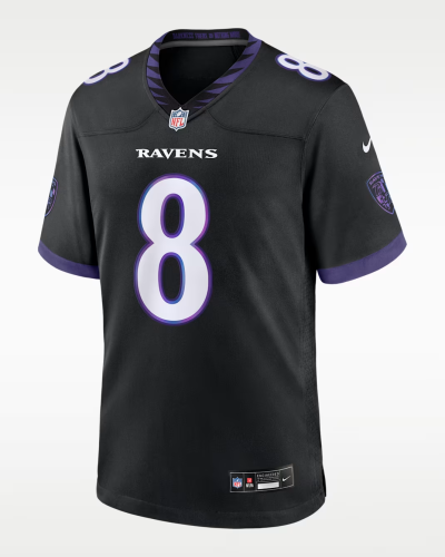 Baltimore Ravens Jersey Black NO.8 JACKSON