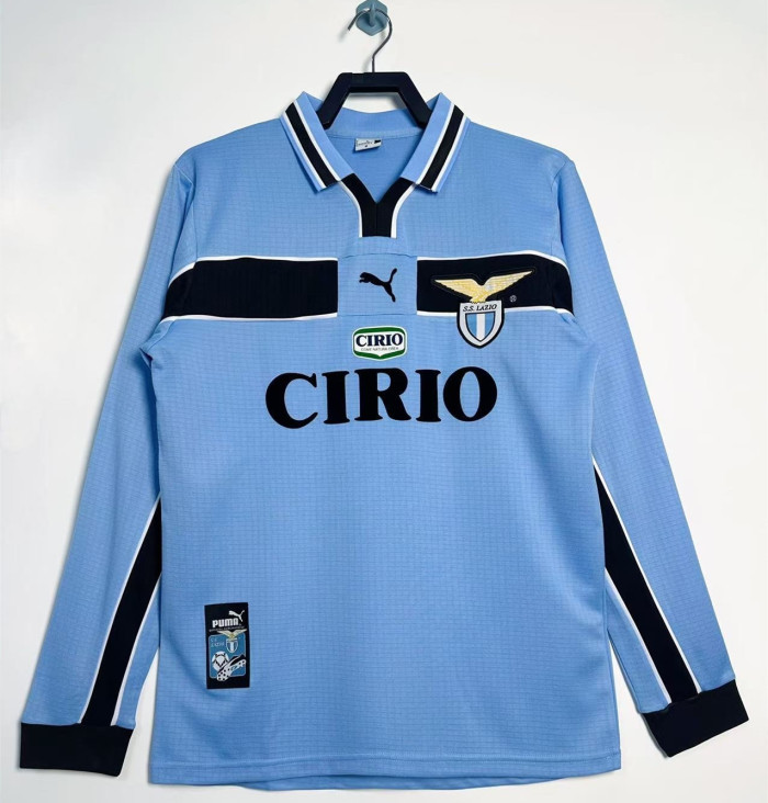 Lazio Home Long Sleeve Retro Jersey 1998/99