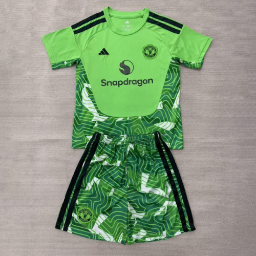 Manchester United Green Goalkeeper Kids Suit 26/27
