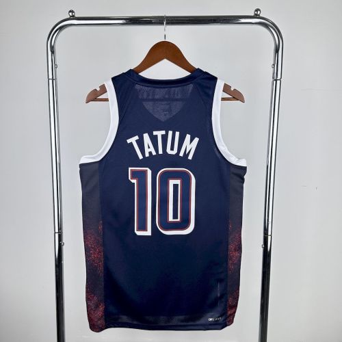 Jayson Tatum Team USA 2024 Swingman Away Jersey Blue