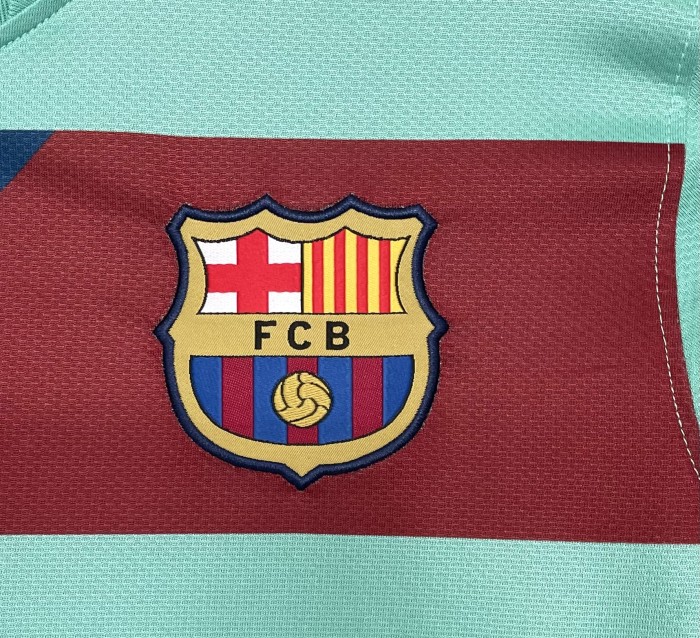 Barcelona Away Long Sleeve Retro Jersey 2010/11