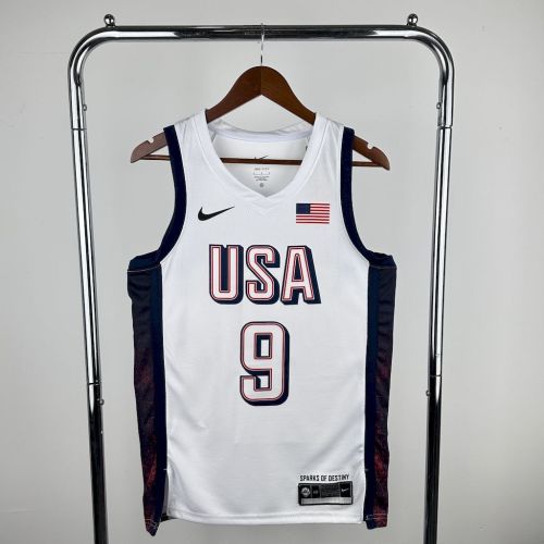 Tyrese Haliburton Team USA 2024 Swingman Home Jersey White