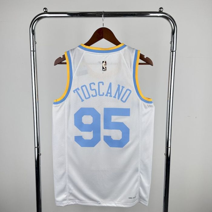 Juan Toscano-Anderson  Los Angeles Lakers Classic Edition 2023/24 Swingman Jersey  Retro White