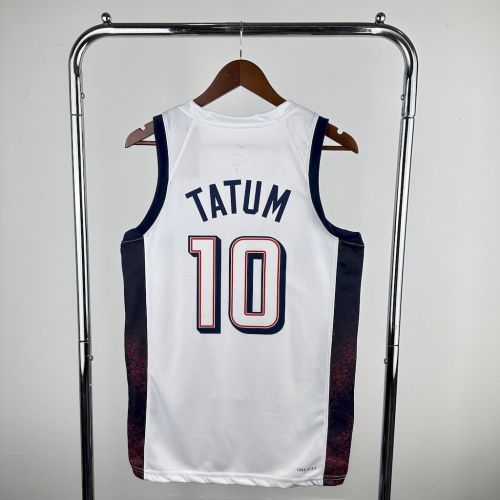 Jayson Tatum Team USA 2024 Swingman Home Jersey White