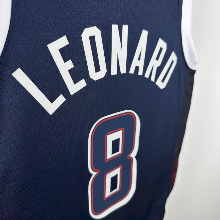 Kawhi Leonard Team USA 2024 Swingman Away Jersey Blue