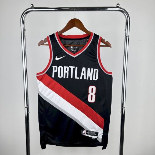 Deni Avdija Portland Trail Blazers 2023/24 Icon Edition Swingman Away  Jersey Black