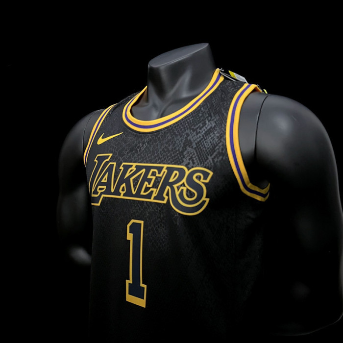 D'Angelo Russell  Los Angeles Lakers Mamba City Edition Swingman Jersey Black