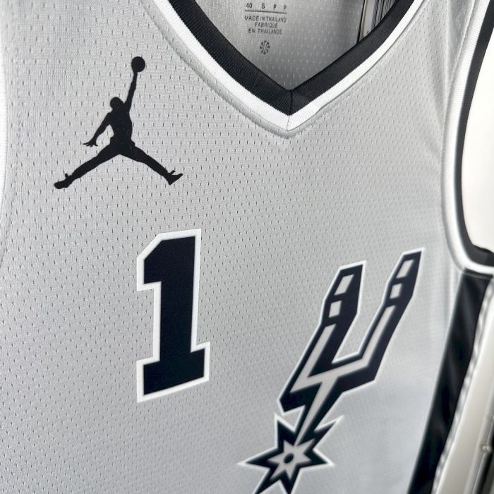 Victor Wembanyama San Antonio Spurs 2021/22 Statement Edition Swingman Jersey Gray