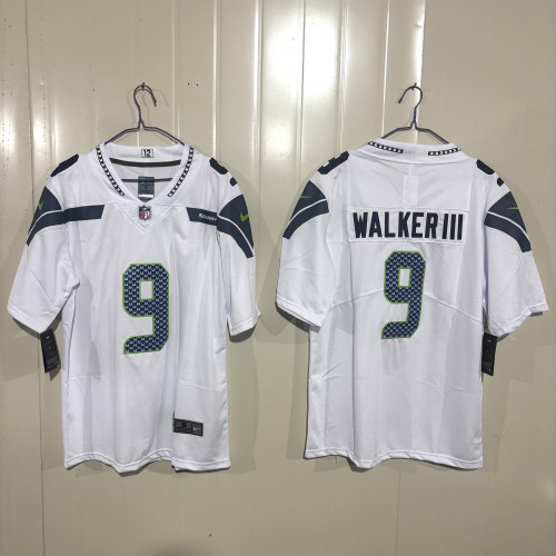 Seattle Seahawks Kenneth Walker III White Game Jersey - Gen 2