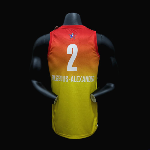 Shai Gilgeous-Alexander 2023 All-Star West Swingman Jersey Gradient