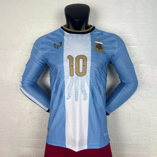 Argentina 2026 Messi Signature Edition Player Long Sleeve Men Jersey