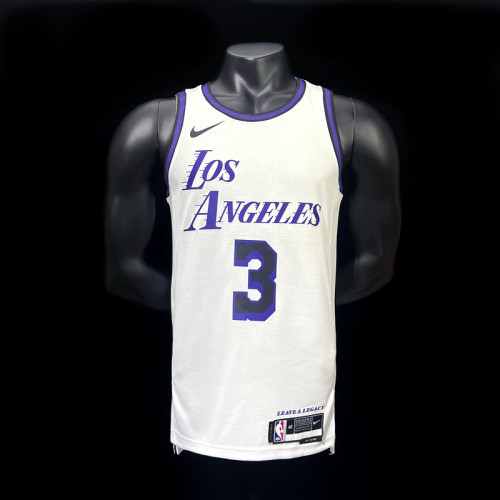 Anthony Davis Los Angeles Lakers City Edition Swingman Jersey 22/23 White