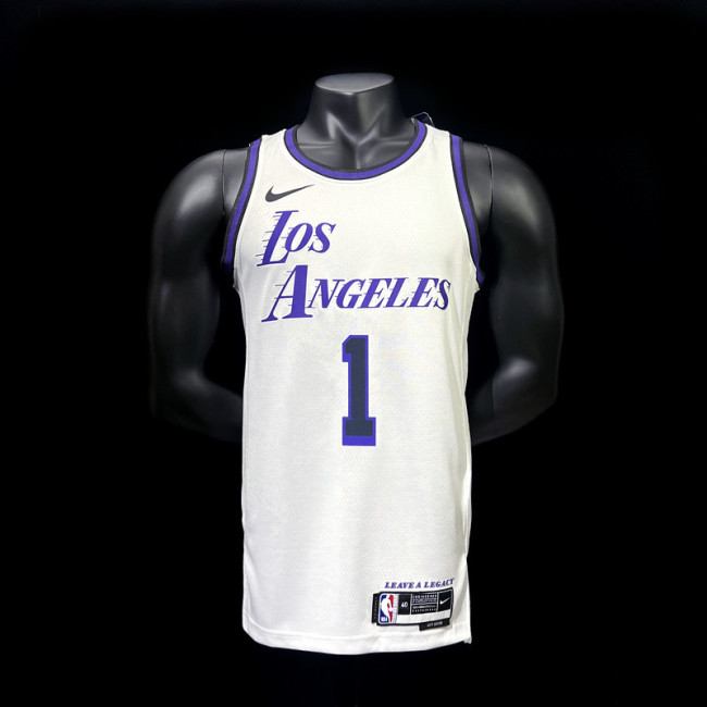 D'Angelo Russell Los Angeles Lakers City Edition Swingman Jersey 22/23 White