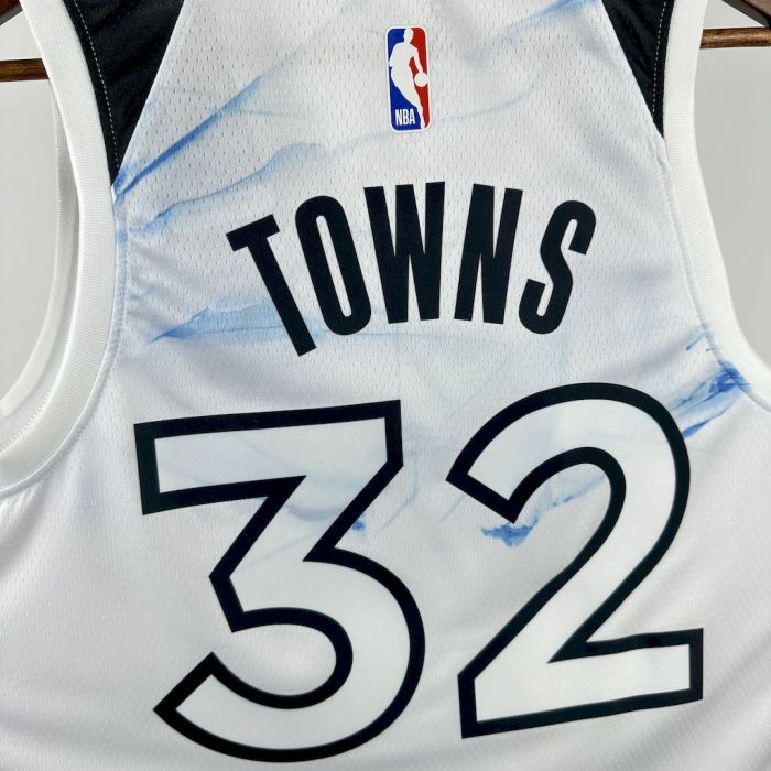 Karl-Anthony Towns Minnesota Timberwolves City Edition 24/25 Swingman Jersey White