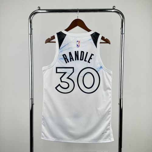 Julius Randle Minnesota Timberwolves City Edition 24/25 Swingman Jersey White