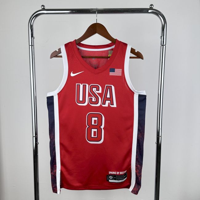 Kawhi Leonard Team USA 2024 Swingman Jersey Red